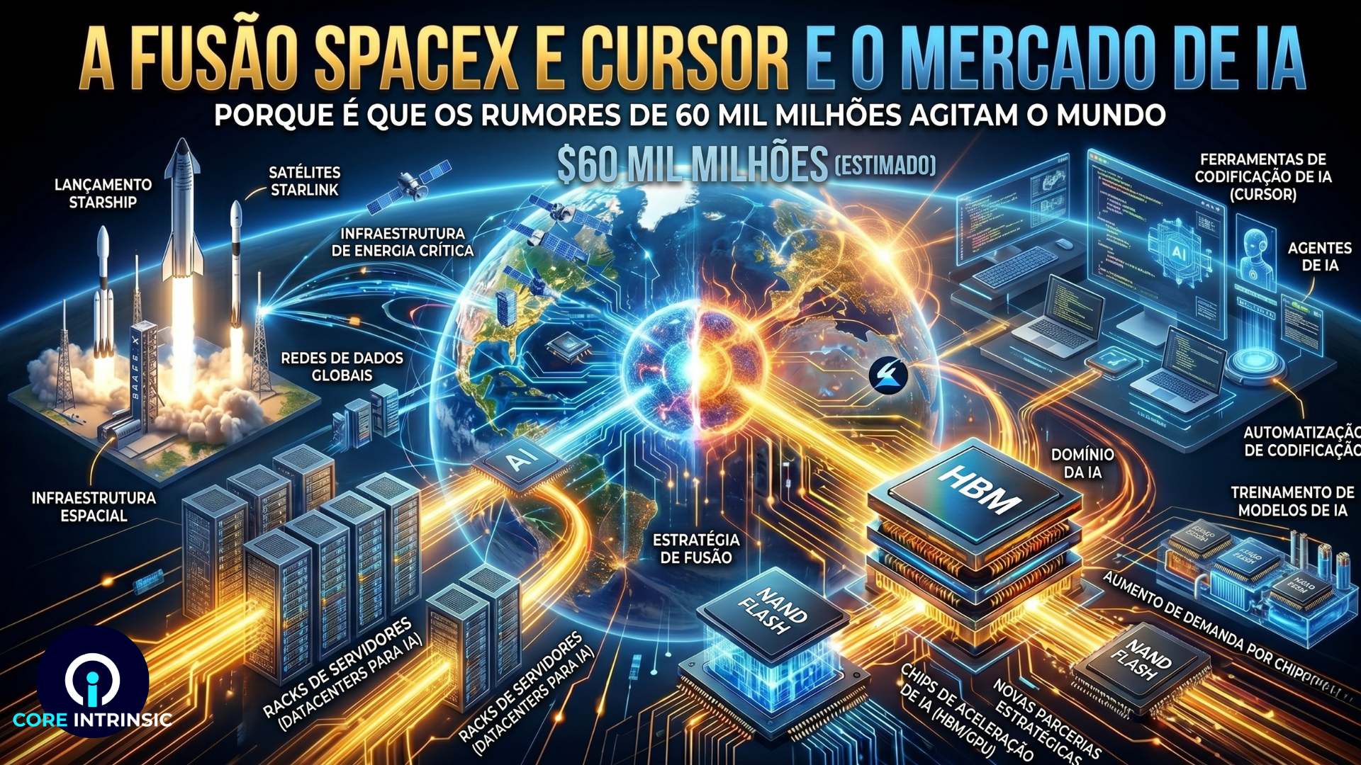 SpaceX e Cursor: porque é que os rumores sobre uma aquisição de 60 mil milhões de dólares estão a agitar o mercado da Inteligência Artificial?