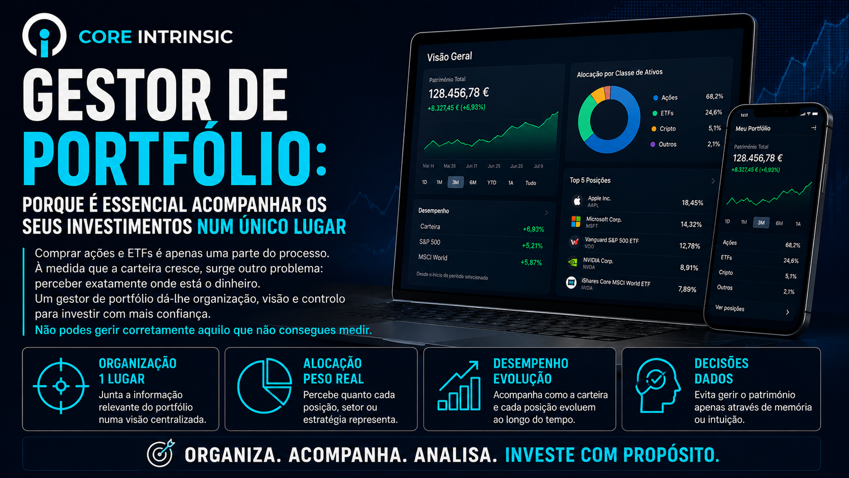 Gestor de Portfólio: porque é essencial acompanhar os seus investimentos num único lugar